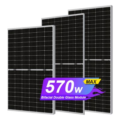 China solar factory monocrystalline 540w 550w 555wtt 570w solar panels price in 72 cell solar solar panel for home system for sale