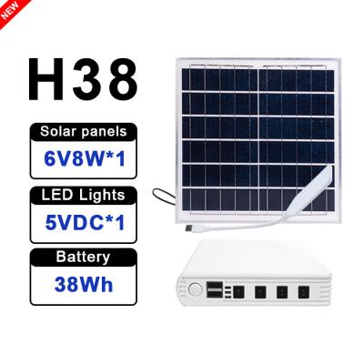 China High Quality Home Product Mini Home 8w Lighting System Kit /For Solar Lighting And Mobile Charging for sale