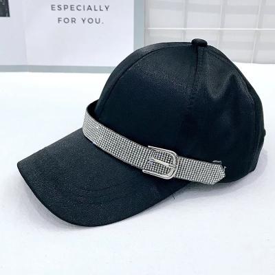 China 2021 wholesale COMMON fashion hat baseball, rhinestone hats, bling baseball cap for sale