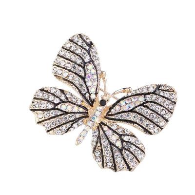 China 2022 Fashion Wholesale Fashion Butterfly Shape Brooch, Rhinestone Brooch, Brooch Pin For Women for sale