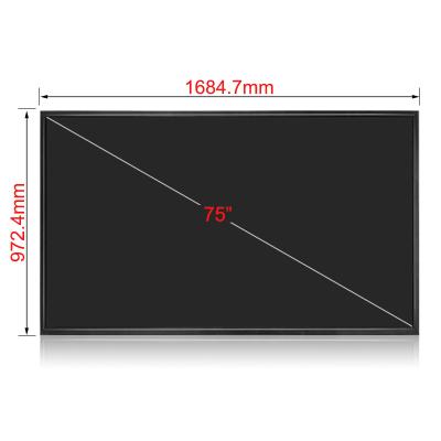 China 75inch station lcd module for outdoor screen sunlight readable 4k lcd display for sale