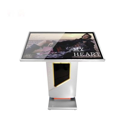 China 2021 New Design U Model Indoor Self-service Survey Kiosk Horizontal U-Type Advertising Machine Stand for sale