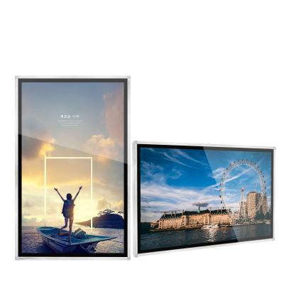 China Indoor Digital Wall Mounted LCD Monitor Touch Screen Signage Factory Infrared Touch for sale