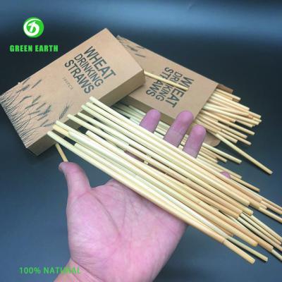 China Disposable Drinking Straw Environmental Straw Biodegradable Wheat Factory Wheat Straw for sale