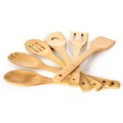 China Disposable Bamboo Cutlery Set Salad Stirring Spatula Wooden Cutlery Set for sale