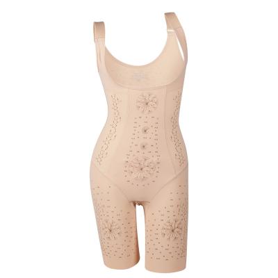 China 2022 Breathable Functional Body Shaper Slimming Shaping Underwear Negative Ion Shapewear Seamless Jumpsuit for sale