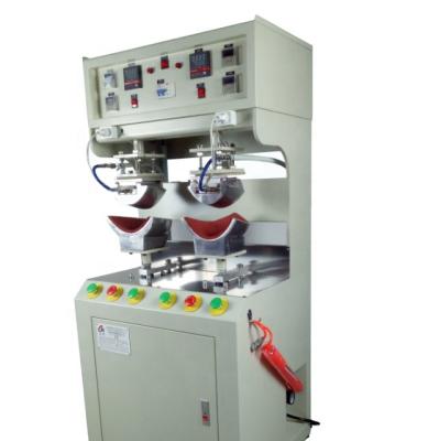 China Garment Shops AUTOMATIC FRONT PANEL PRESSING AND PEAK IRONING MACHINE WITH 2 HEADS for sale