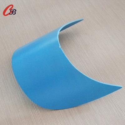 China Low Price Plastic Character Visor For Hat Making In Black Color for sale