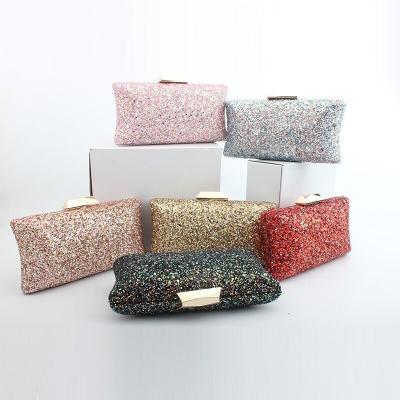 China Shinny Fashion Women's Rhinestone Simple Clutch Bag Evening Nightclub Handbag for sale