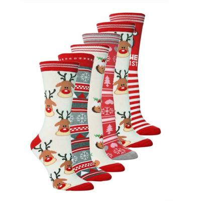 China 2022 NEW Casual Women's Christmas Socks Santa Claus Elk Sock For Men And Women for sale