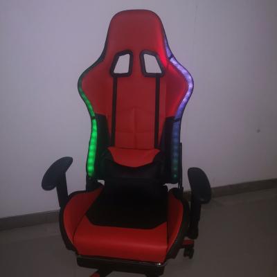 China RGB Light Back Headrest High And Lumbar R Gaming Chair With Ergonomic RGB Gaming Chair for sale