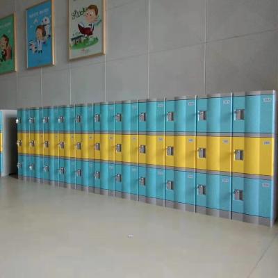 China Environmental protection and no rust color locks staff locker cabinet environmental protection ABS uniform storage locker customizable for sale