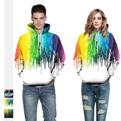 China Anti-wrinkle Big Eye Design Colorful Printing Hoodies Women Casual Hoodies for sale