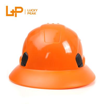 China ABS LuckyPeak Industry Safety Helmet For Construction Worker With CE Super Anti Construction Site ABS Hard Hat for sale