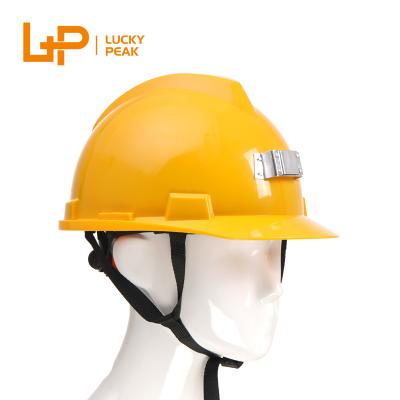 China HDPE LuckyPeak HDPE Material Safety Helmet That Can Wear Lighting Systems Industry Work Hard Hat Hard Hat Work Safety Helmet for sale