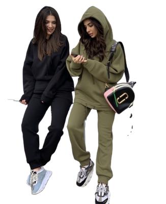 China Best Selling High Quality Cheap Breathable Jogger Suit Autumn 2021 Women Clothes Sweater Suit for sale