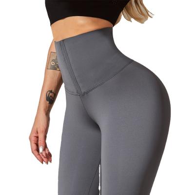 China New Type Breathable Leggings Women Sports Pants Waist Trainer Seamless Yoga Pants for sale