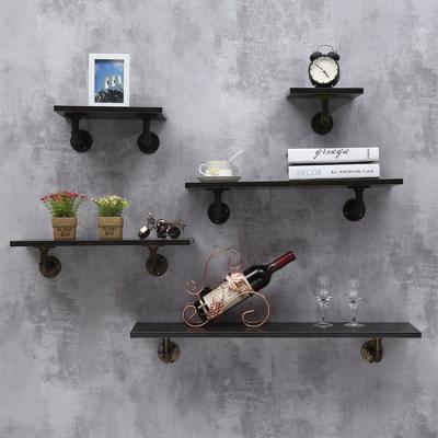 China Easy Assembled Bar/Office/Home/Cafe ect 1 Tier Square Pipe Elbow Kitchen Square Pipe Wall Elbow Flat Pipe Support Shelf Support for sale