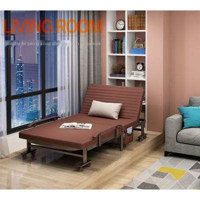 China Simple Portable Desk Foldable Nap Nap Accompany Folding Sofa Bed Modern Metal for sale