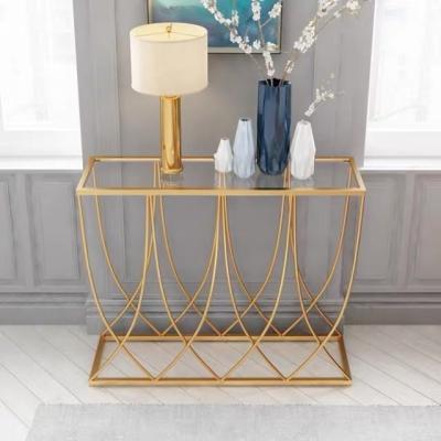 China Modern glass wooden console table (newest style others) 2020 Nordic adjustable for sale