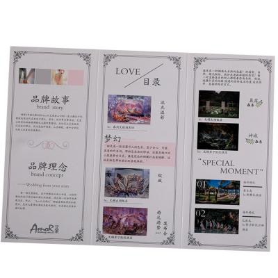 China Promote Product Customized Full Color Print Product Leaflet Folding, Can Be Special Shaped Die-Cutting for sale