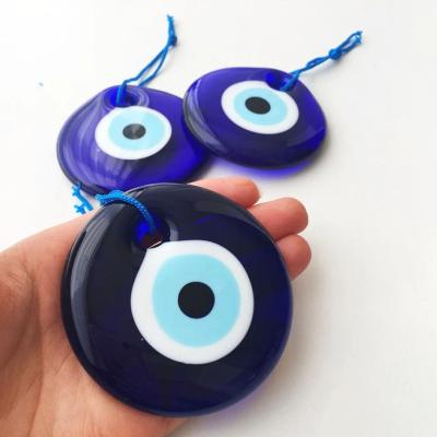 China Art Deco Nazar Amulet Turkish Evil Eye Car Mirror Blue Glass Bag Hanging Charm Pendant Ornament Home Decor Protection for sale