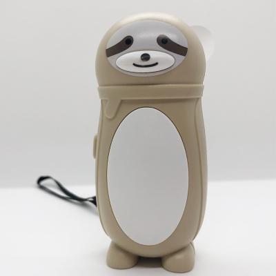 China Mini Portable Hotel Sloth Shape Fan Animal Shape Battery Fan For Traveling for sale