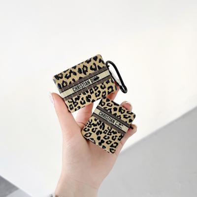 China 2021 New Design Luxury Leopard Print Cover Stylish Creative Shape Earphone Accessories For Apple Airpods pro for sale