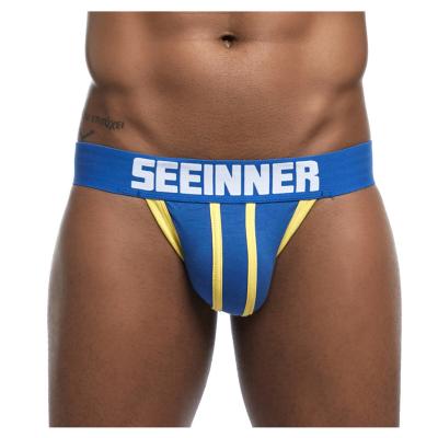 China Men's Sexy OEM Color Breathable Jockstrap In Jockstraps Sport Baseball Jock Strap Logo for sale