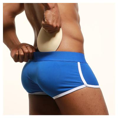 China Removable Breathable Male Hip Enhancer Enhancer Pads For Men Boxer Briefs Pad Butt Padded Shaper Briefs Mens Underwear Mens for sale