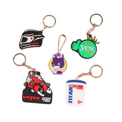 China Custom Eco-Friendly Advertising Promotion Gift PVC Key Chain / Souvenir Gifts Soft Logo for sale