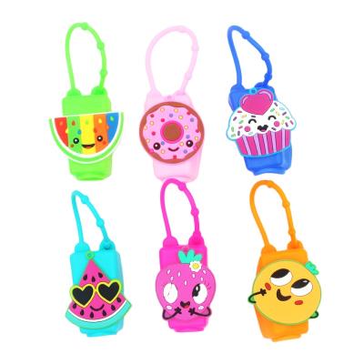 China 30ML Medicine Cartoon Silicone Perfume Bottle Small Hand Sanitizer Holder for sale