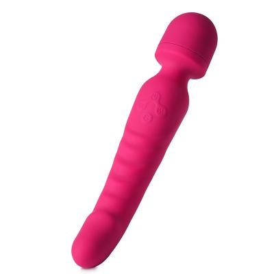 China Women Silicone Massage Machine AV Wand Heating Vibrating Female Handheld Massager for sale