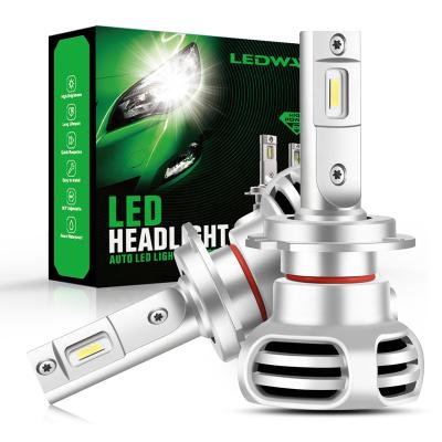 China Super Bright High Low Canbus Beam Head Light H4 50W H1 H7 9005 Auto Led Light 6000K Car Led Headlights Bulb for sale