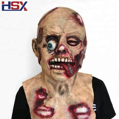 China 2018 Funny Realistic Halloween Horror Newcomer Printing Mask Masquerade Party Mask for sale