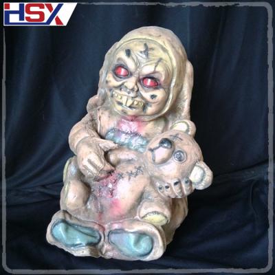 China Realistic Horror Room Decor And Newcomer Participation Bear Baby Zombie Halloween Items Scary for sale