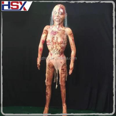 China Hot Popular Adult Life Size Rotten Body Female Scary Realistic And Horror Ghost Halloween Horror Decor for sale