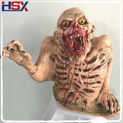 China Realistic and Horror Scary Decoration Halloween Haunted House Props Ghost Waving Hands for sale