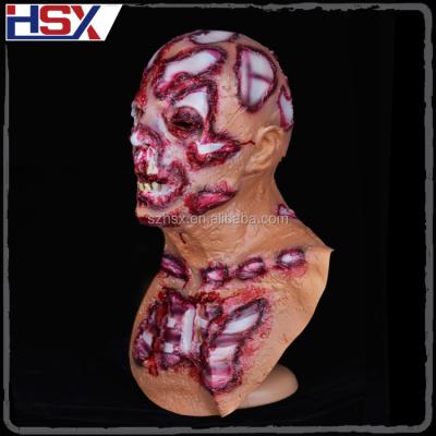 China High Quality Realistic Printing Halloween Latex Horror Ugly Mask For Sale for sale