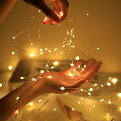 China Copper Wire Lights Christmas Festival Decoration 1M 10Leds 2M 20Led Mini Micro Copper Wire Light Battery Operated Led Strip String Fairy Lights for sale