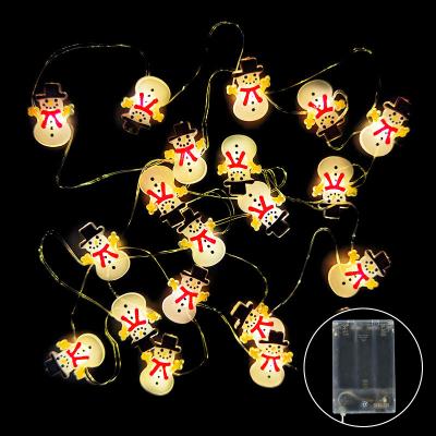 China Christmas LED Lights 2 Meter Christmas LED Light Decorations Santa Claus Elk Christmas Tree Snowflakes Ornament Garland Glowing In The Dark for sale