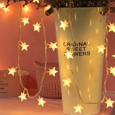 China 3M 20Leds Ramadan 2022 Star String Lights Indoor Outdoor Wedding Fairy Decoration Twinkle Star String Led Christmas Holiday Lights Gift for sale