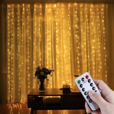 China Curtain Lights Room Led Christmas Wedding Garland Curtain Lights New Year Lights Decorations Led Curtains For Home Decor Fairy Lights for sale