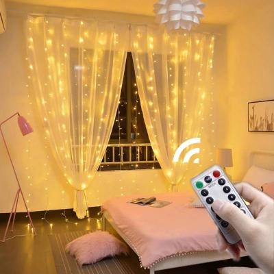 China Ramadan Curtain Lights 3M USB Garland Curtain New Year Ramadan decoration festoon led Eid Mubarak Wedding Decoration Fairy Lights light Garland Newborn for sale