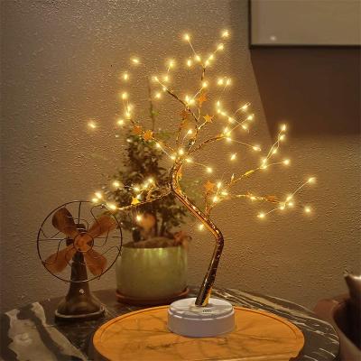 China Indoor Decor Amazon LED Room Downlights Post Modern Home Lights Mini Christmas Tree Table Lamp Garland Fairy String Lights Gifts for sale