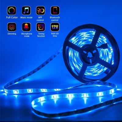 China Hotel LED Light Strip WIFI Controller Flexible RGB 5050 Christmas Decoration Backlight Lamp Smart Night Light String For Bedroom for sale