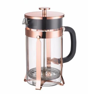 China WITH LID 350ml Glass French Press Coffee Maker Tea Maker Wholesale for sale