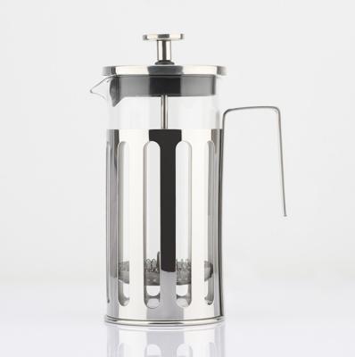 China WITH LID 350ml 600ml 800ml 1000ml French press coffee maker glass coffee pot tea maker for sale