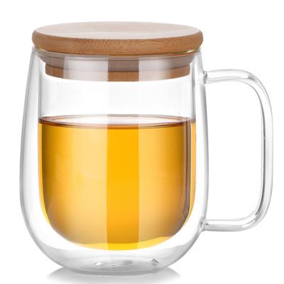 China Viable Wholesale Heat Resistant Double Wall Coffee Tea Cup Glass Tea Cup Set for sale