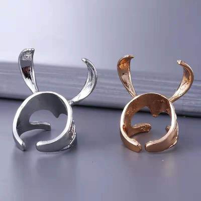 China Wholesale CLASSIC China Fashion Jewelry Ring Thor Loki Ring Helmet Dark World Ragnarok Viking Odin Norse Mythology Gold Silver For Men for sale